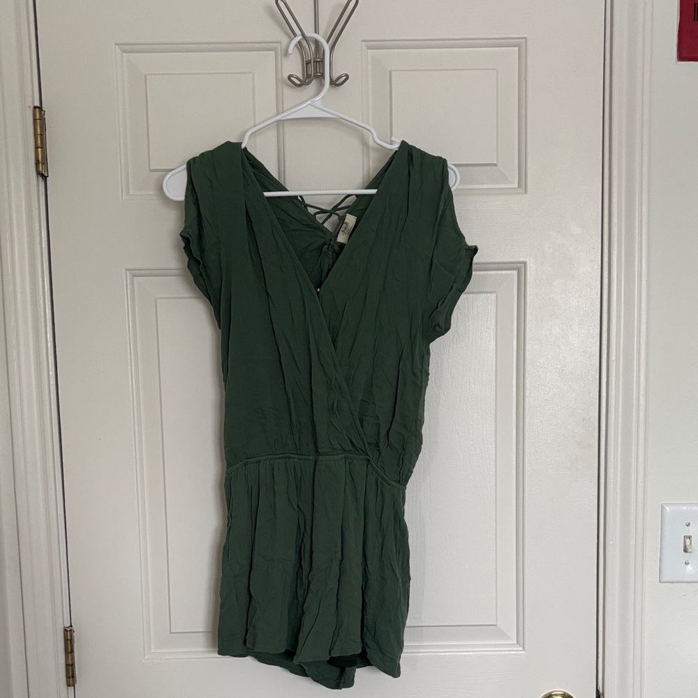 Freebird Olive Green Romper